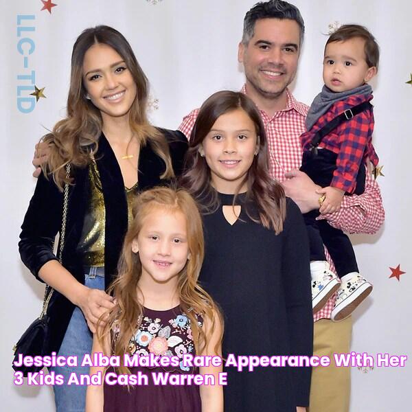 Jessica Alba Makes Rare Appearance With Her 3 Kids and Cash Warren E