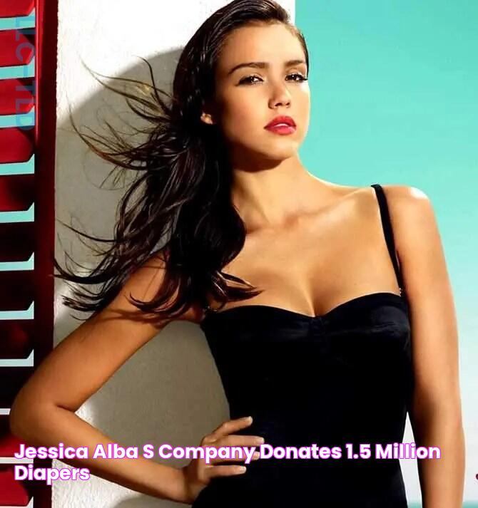 Jessica Alba's company donates 1.5 million diapers