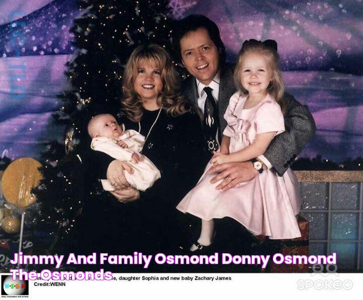 Jimmy and family Osmond, Donny osmond, The osmonds