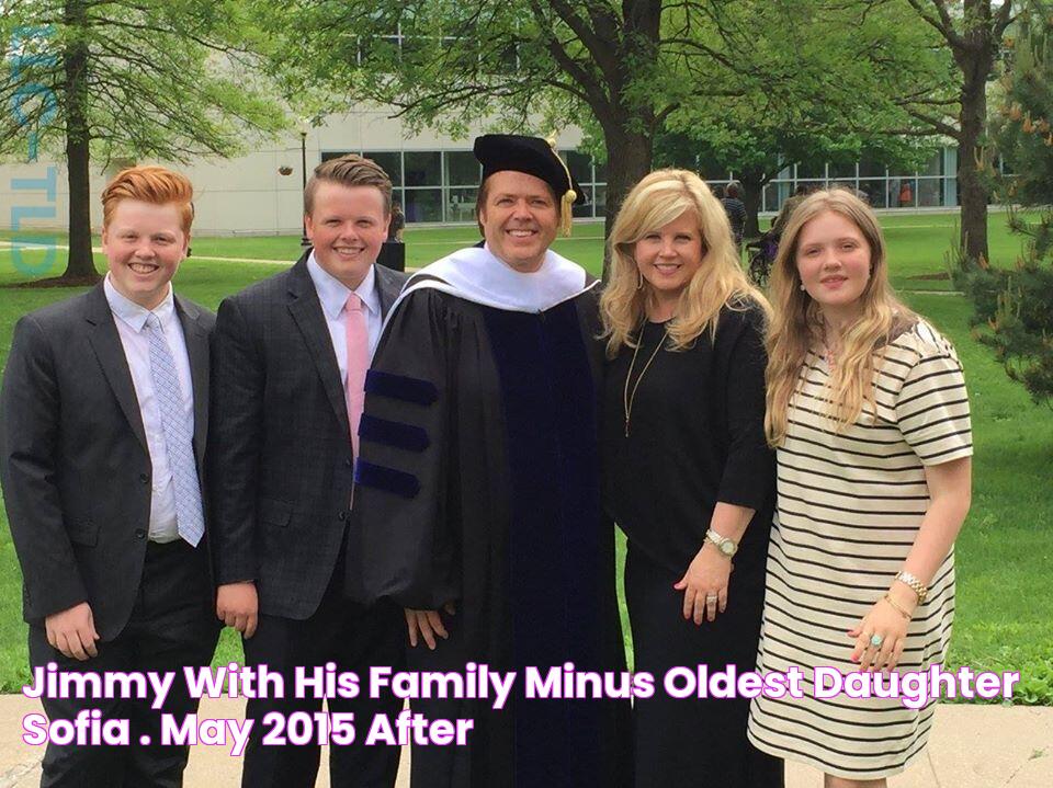 Jimmy with his family (minus oldest daughter Sofia). May 2015 after