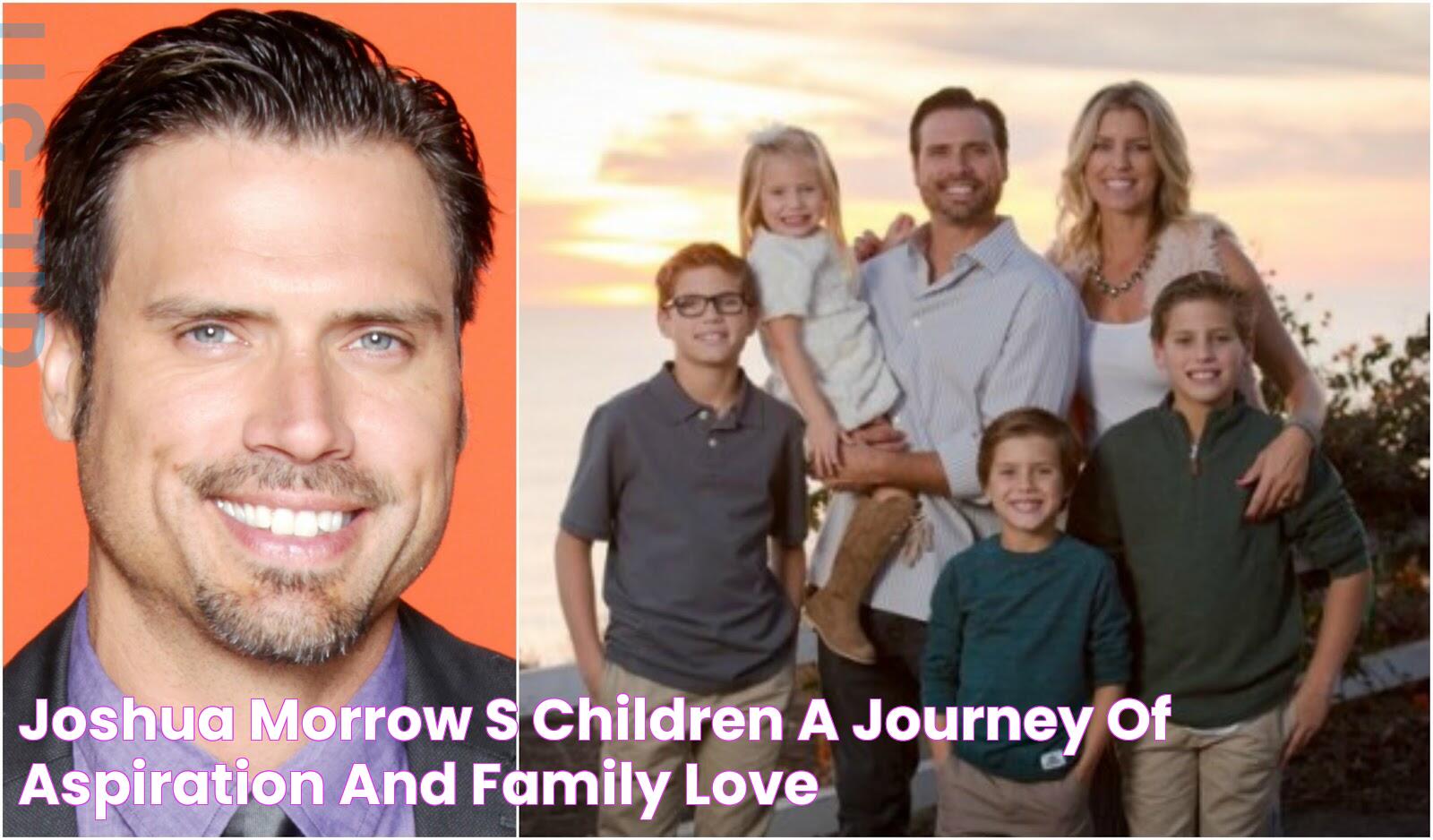 Joshua Morrow's Children A Journey Of Aspiration And Family Love