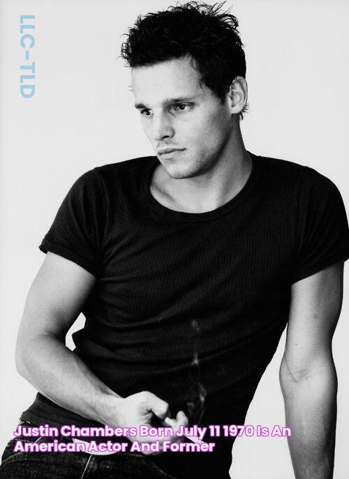 Justin Chambers (born July 11, 1970) is an American actor and former