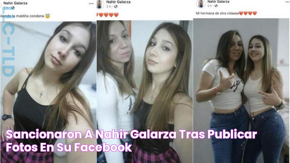 Sancionaron a Nahir Galarza tras publicar fotos en su Facebook