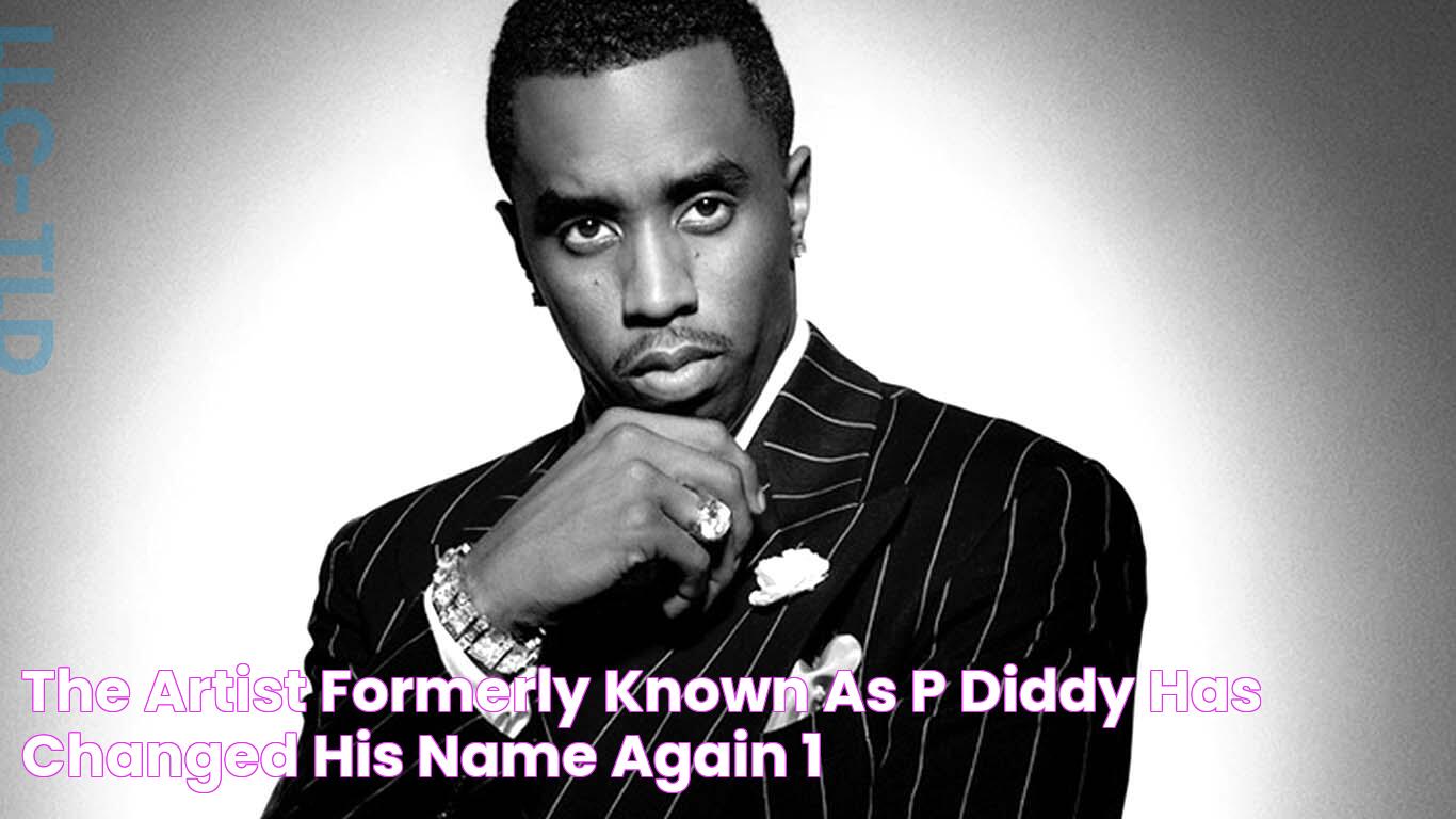 The Artist Formerly Known As P Diddy Has Changed His Name Again