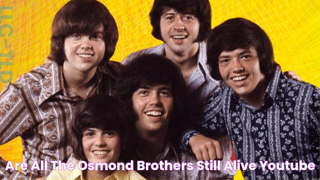 Are All the Osmond Brothers Still Alive YouTube