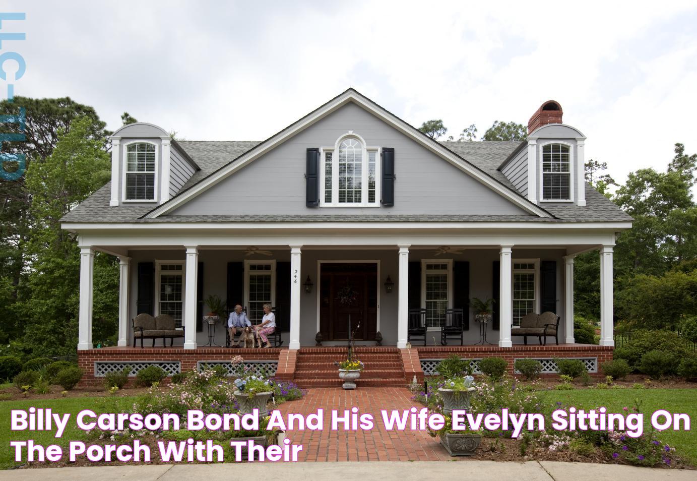 Billy Carson Bond and his wife Evelyn sitting on the porch with their