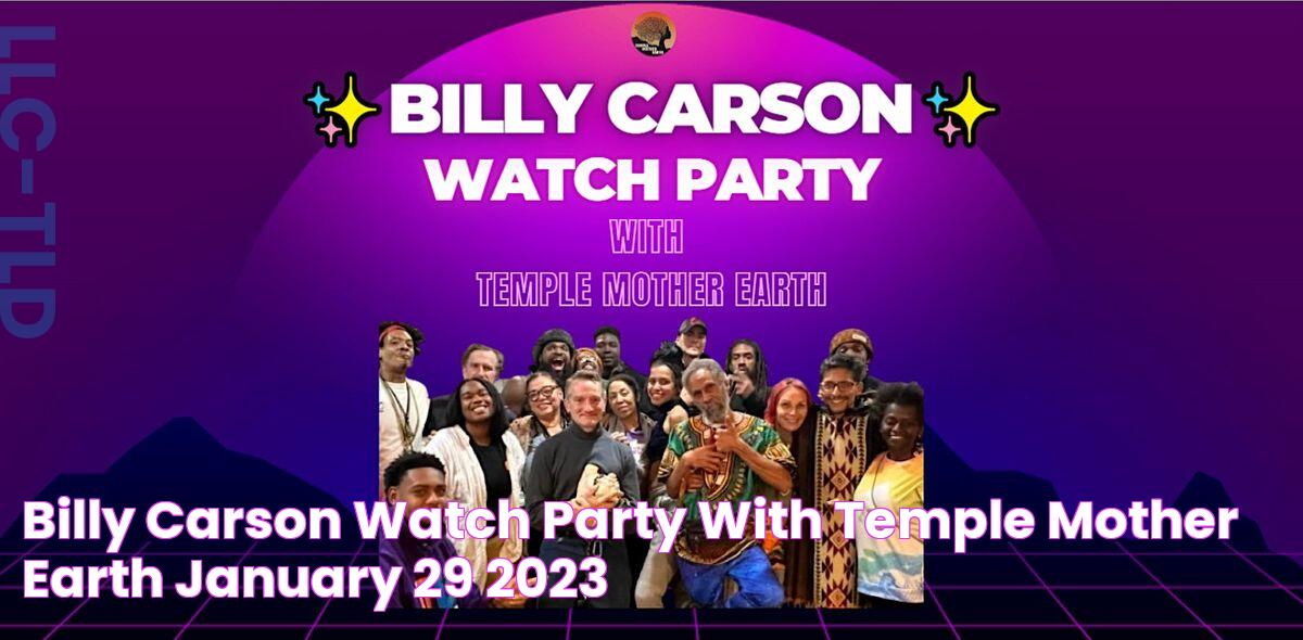 Billy Carson Watch Party With Temple Mother Earth, January 29 2023