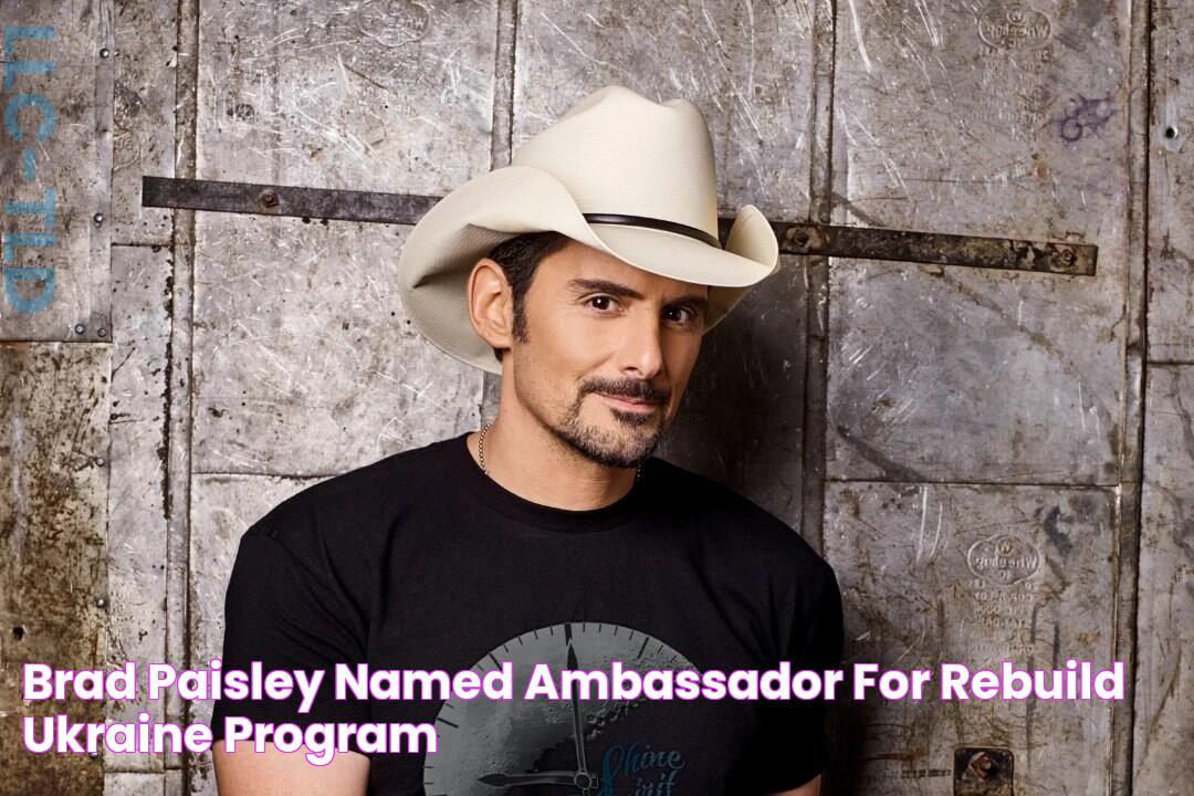 Brad Paisley Named Ambassador for Rebuild Ukraine Program