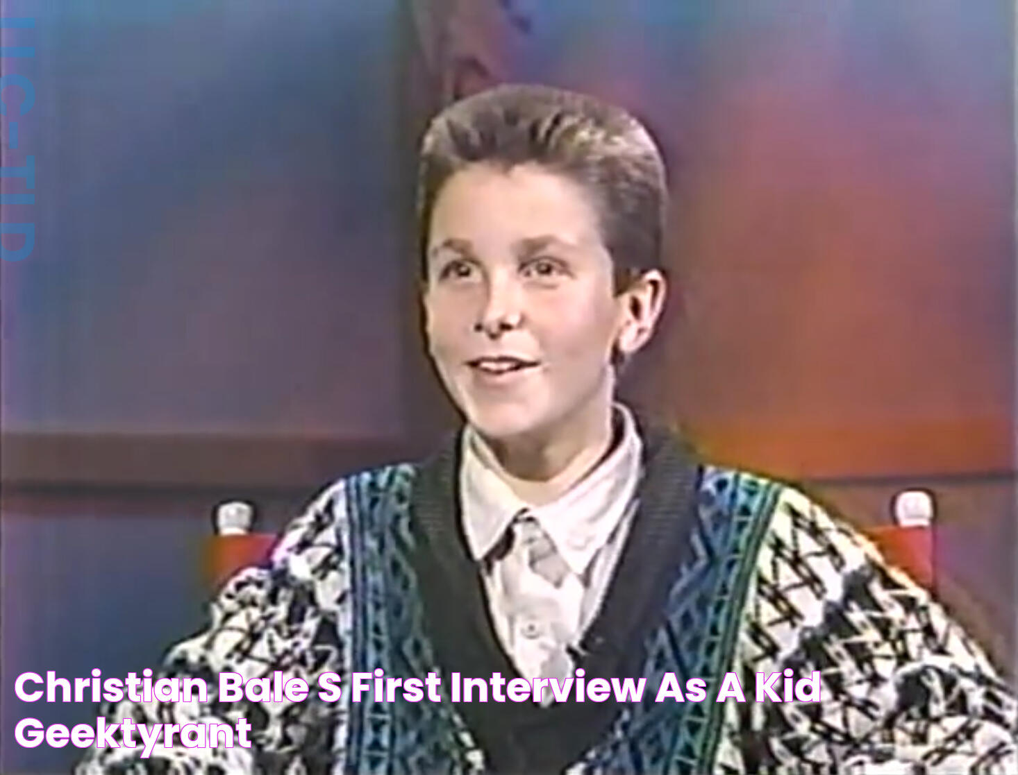 Christian Bale's First Interview as a Kid — GeekTyrant