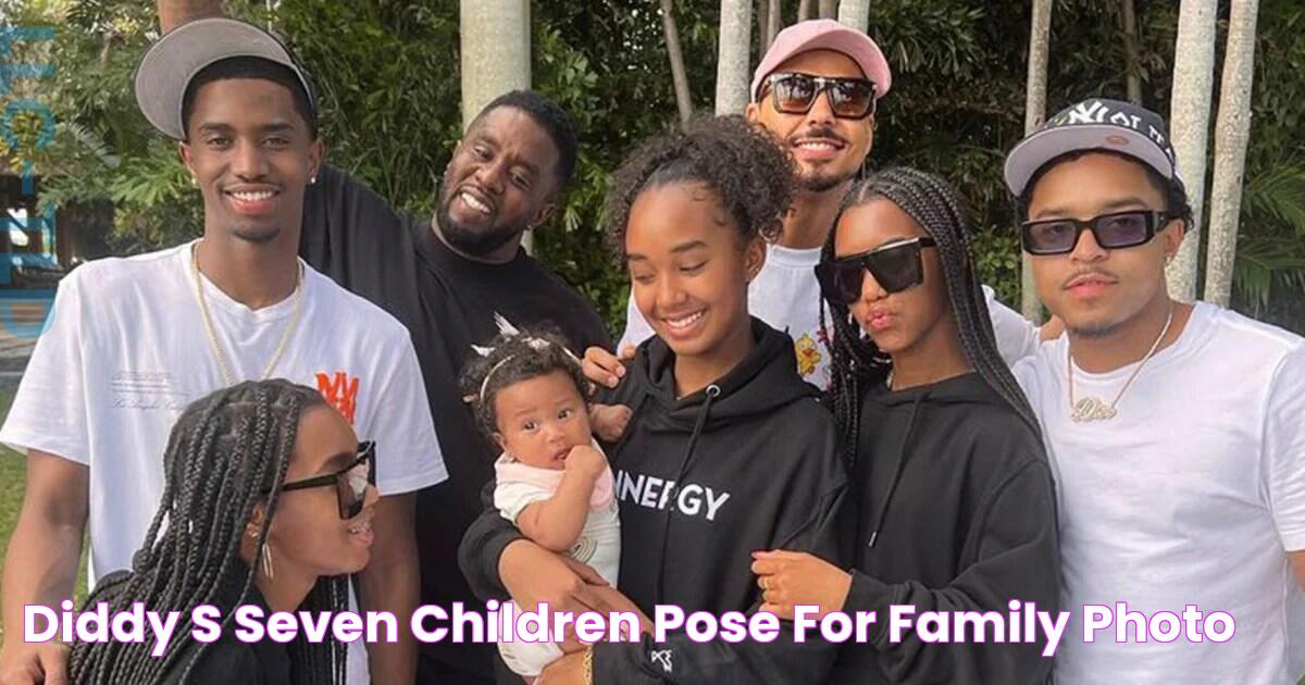 Diddy's Seven Children Pose For Family Photo