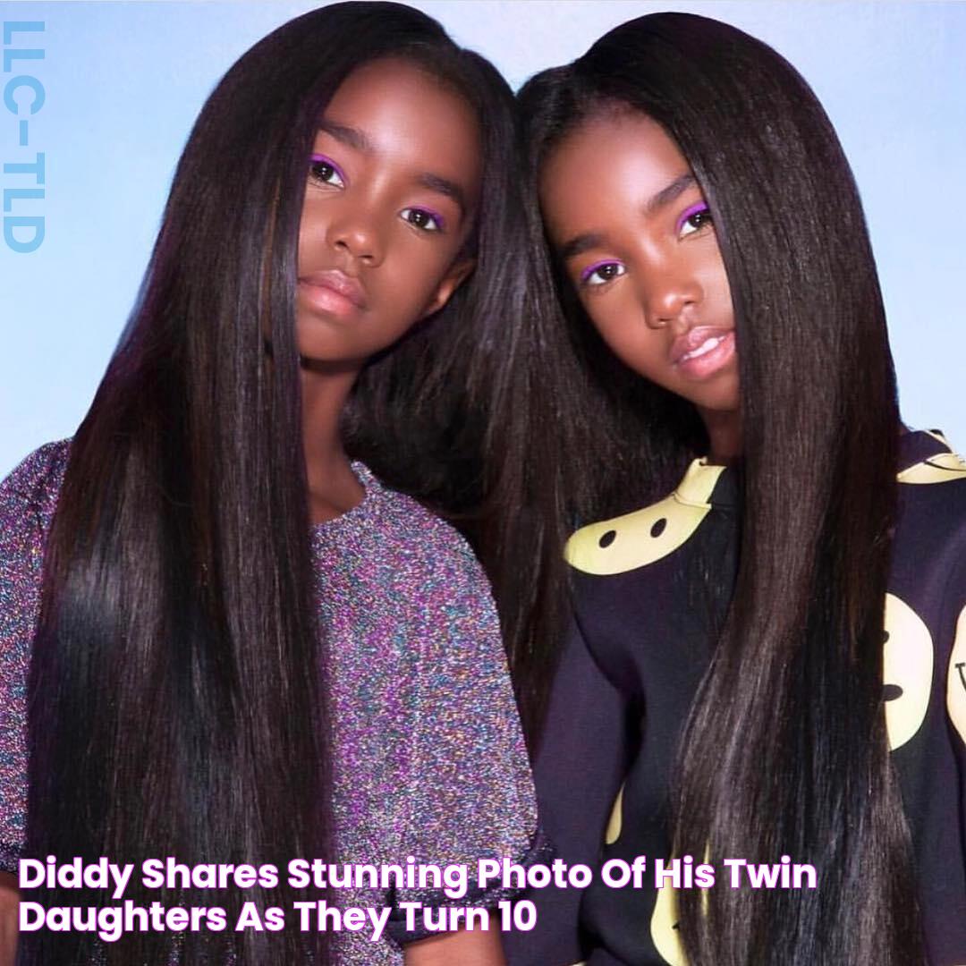 Diddy shares stunning photo of his twin daughters as they turn 10