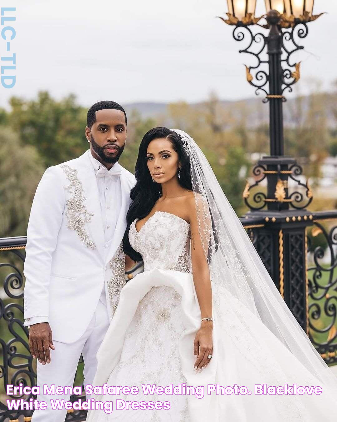 Erica Mena & Safaree wedding photo. blacklove White wedding dresses