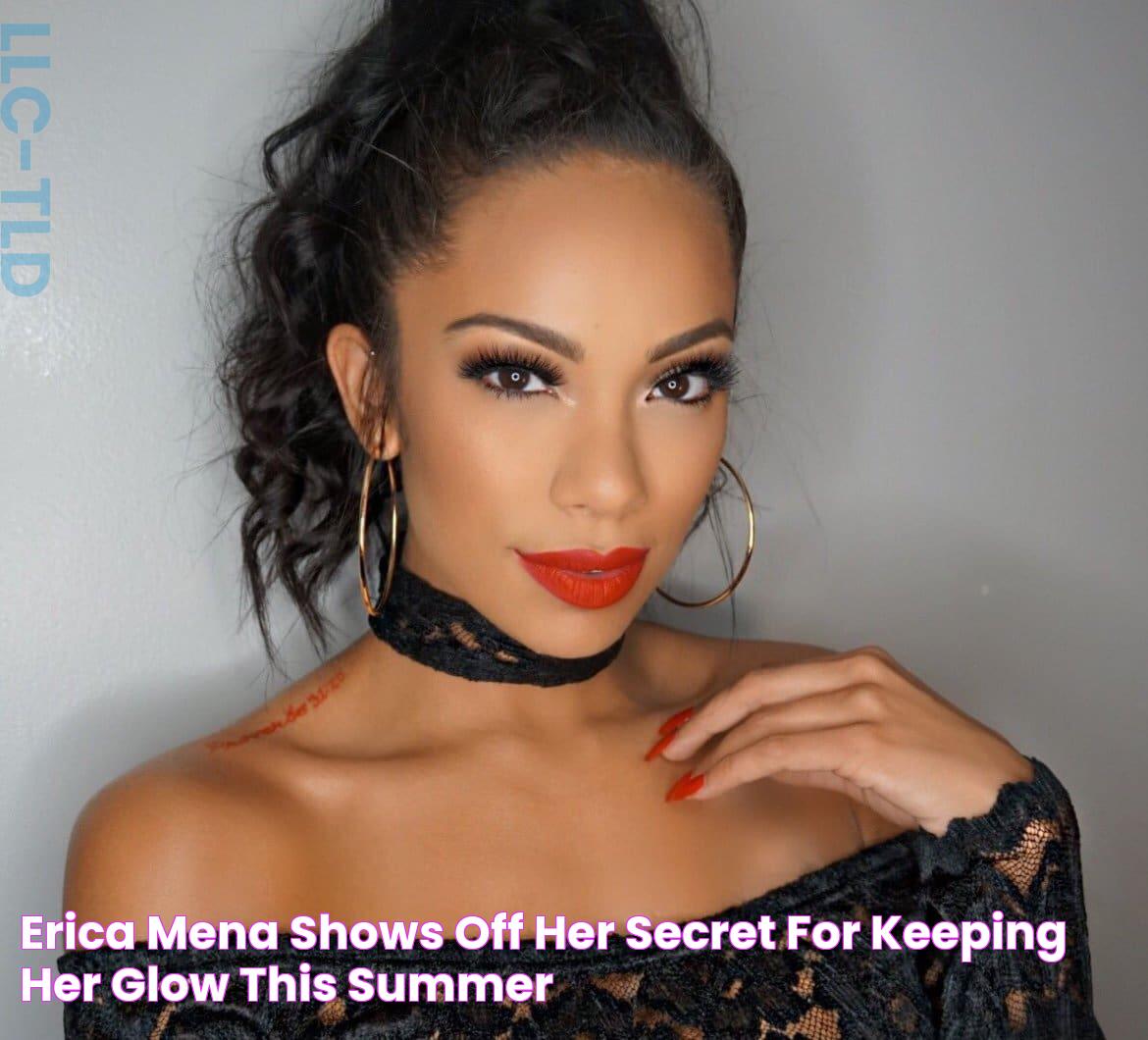 Erica Mena Shows Off Her Secret For Keeping Her Glow This Summer