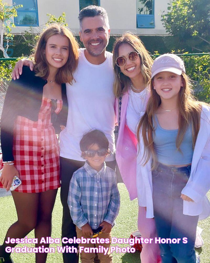 Jessica Alba Celebrates Daughter Honor's Graduation with Family Photo