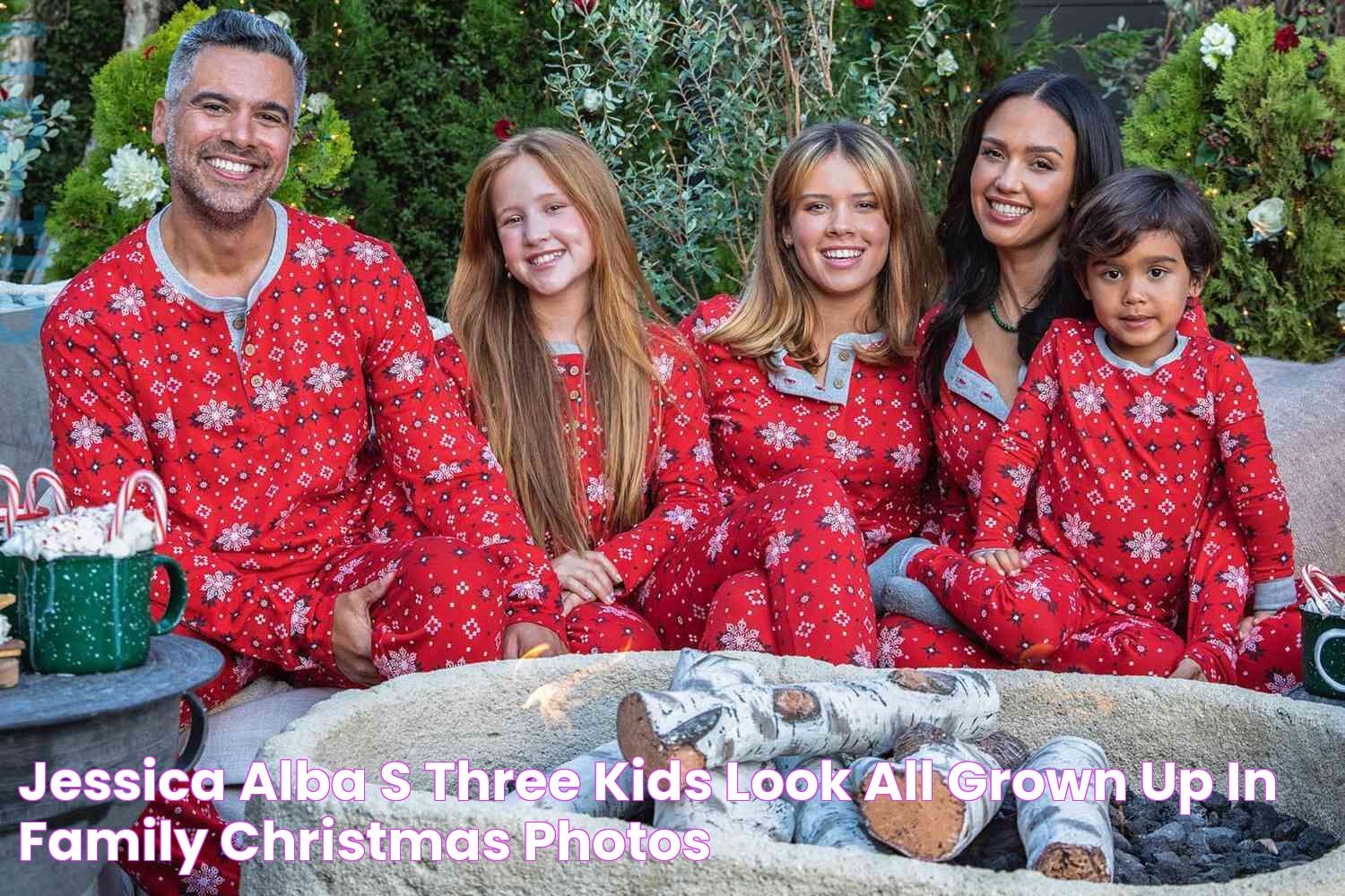 Jessica Alba's Three Kids Look All Grown Up in Family Christmas Photos