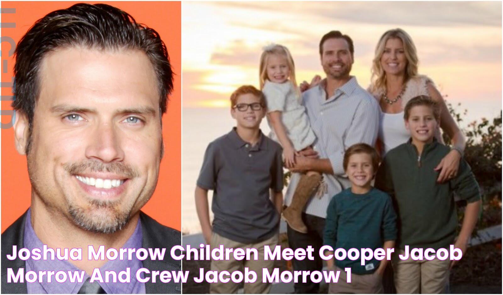 Joshua Morrow Children Meet Cooper Jacob Morrow and Crew Jacob Morrow