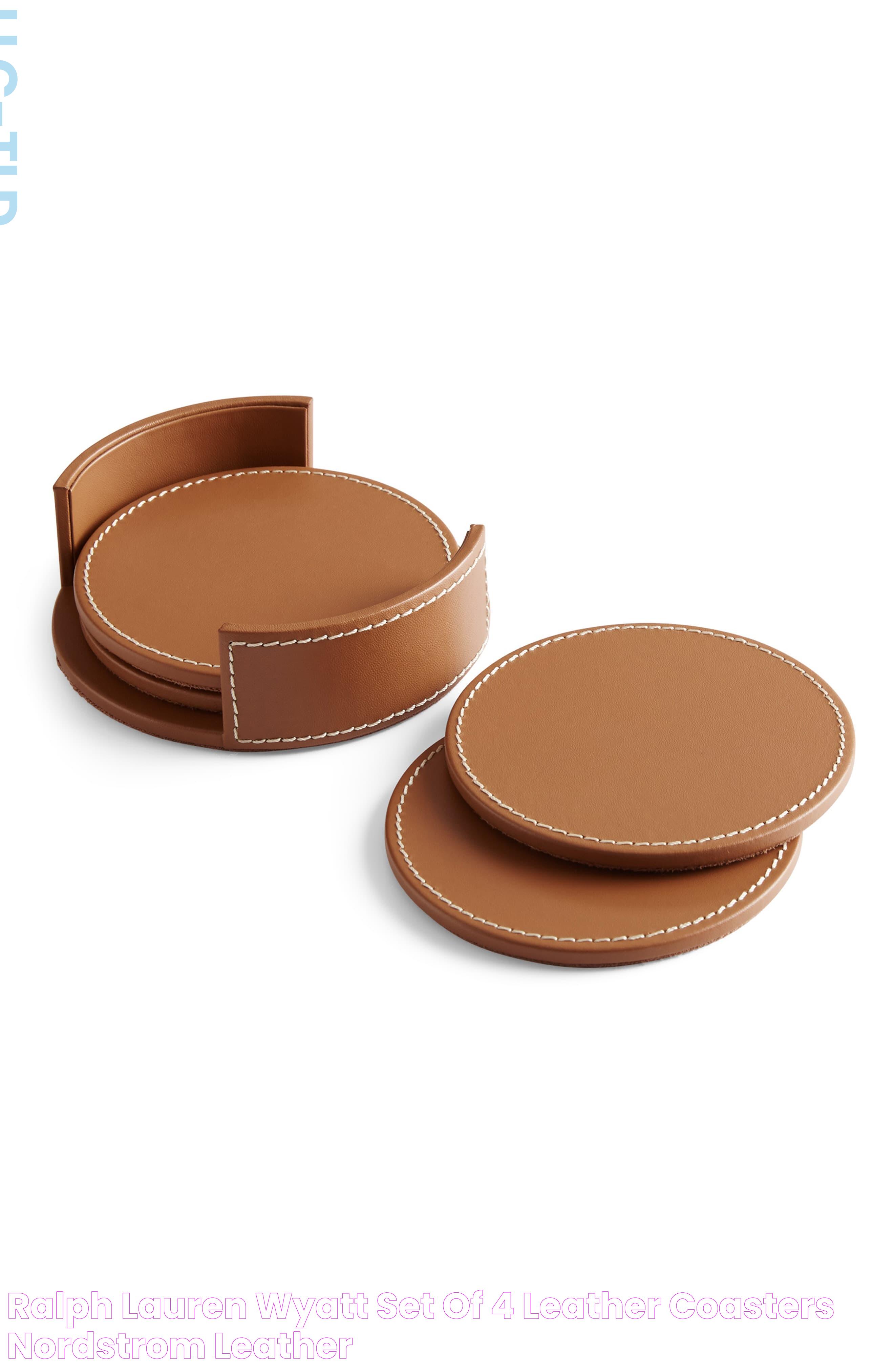 Ralph Lauren Wyatt Set of 4 Leather Coasters Nordstrom Leather