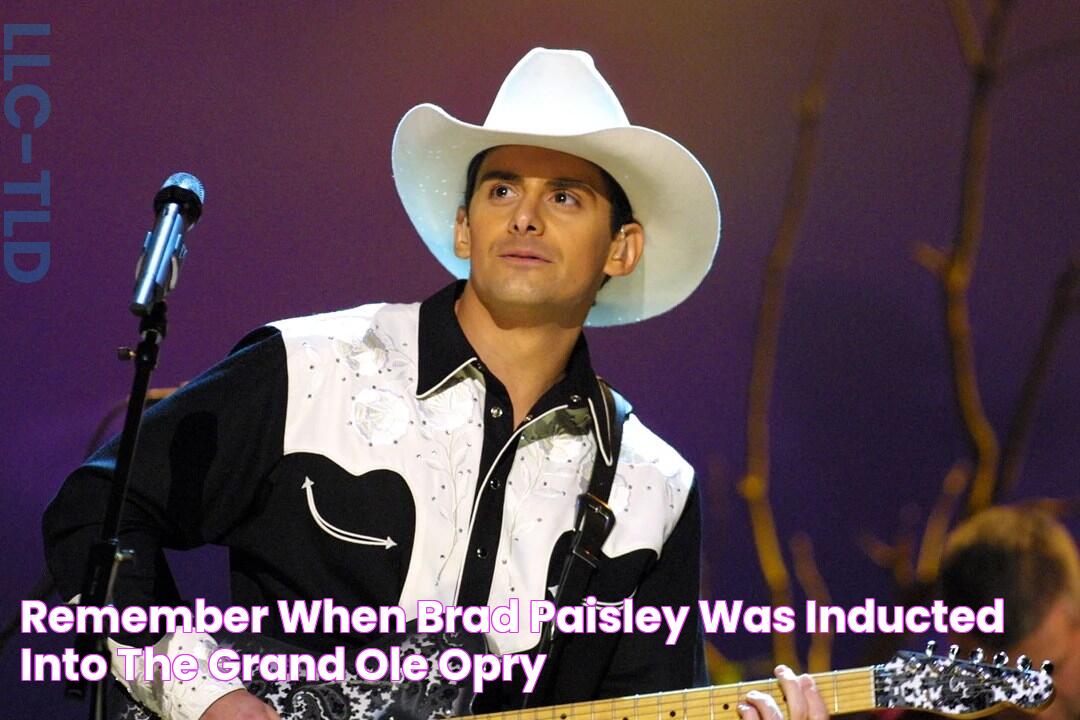 Remember When Brad Paisley Was Inducted Into the Grand Ole Opry?