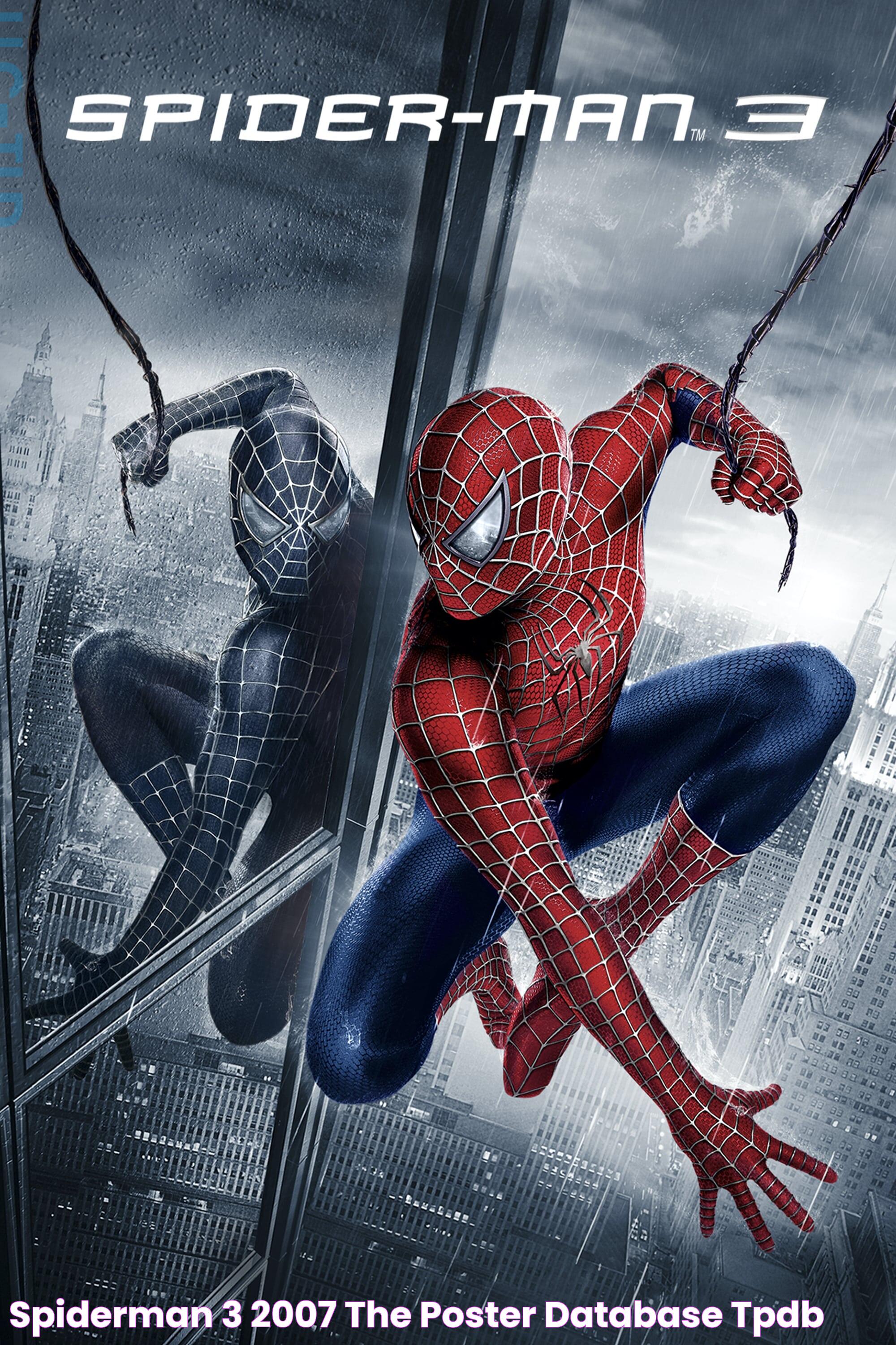 SpiderMan 3 (2007) The Poster Database (TPDb)