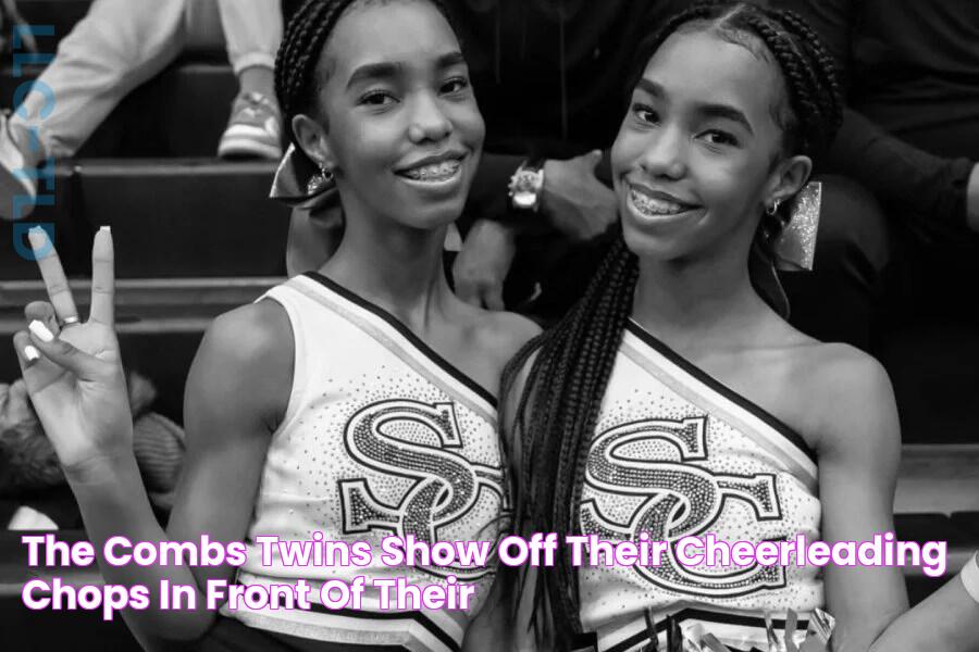 The Combs Twins Show Off Their Cheerleading Chops In Front Of Their