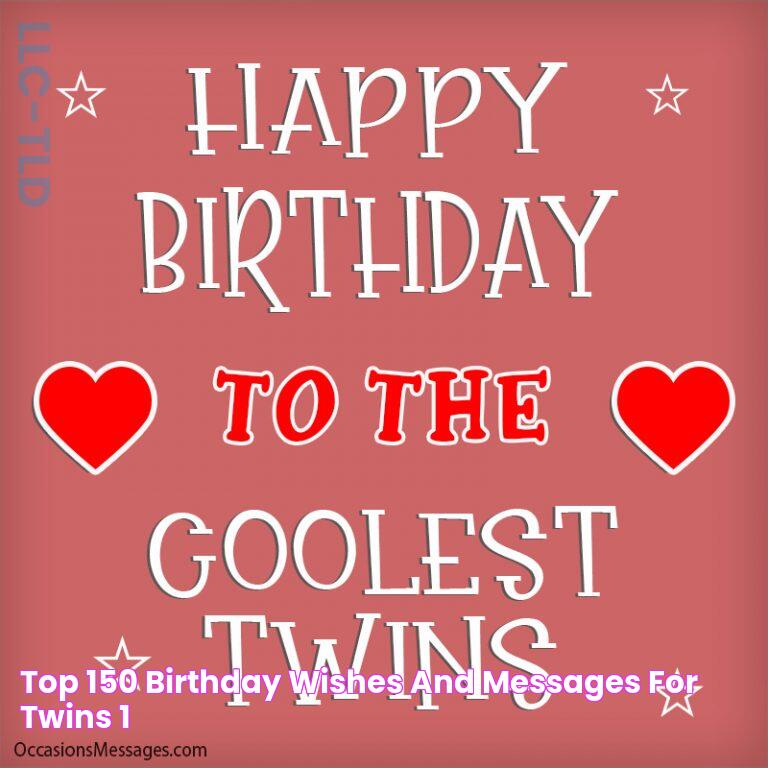 Top 150+ Birthday Wishes and Messages for Twins