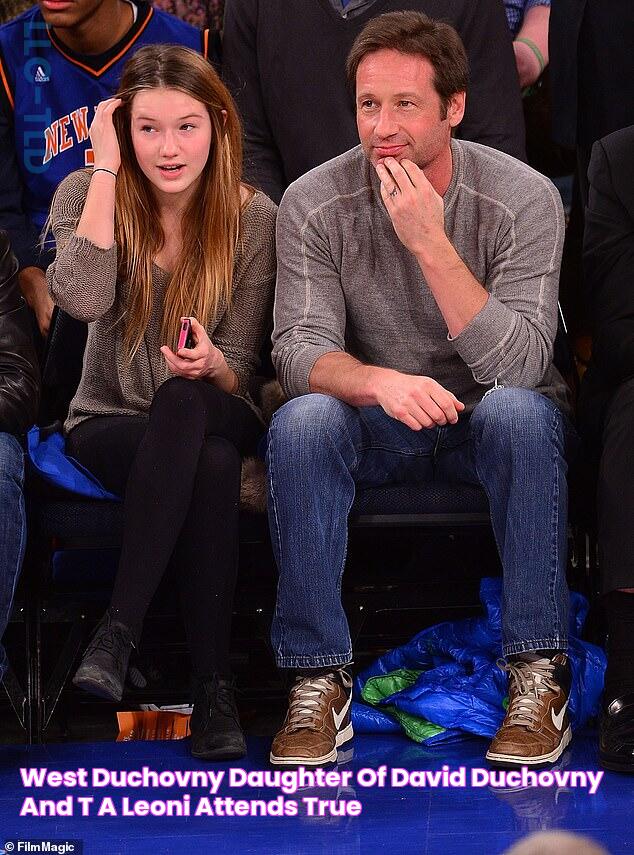 West Duchovny, daughter of David Duchovny and Téa Leoni, attends True