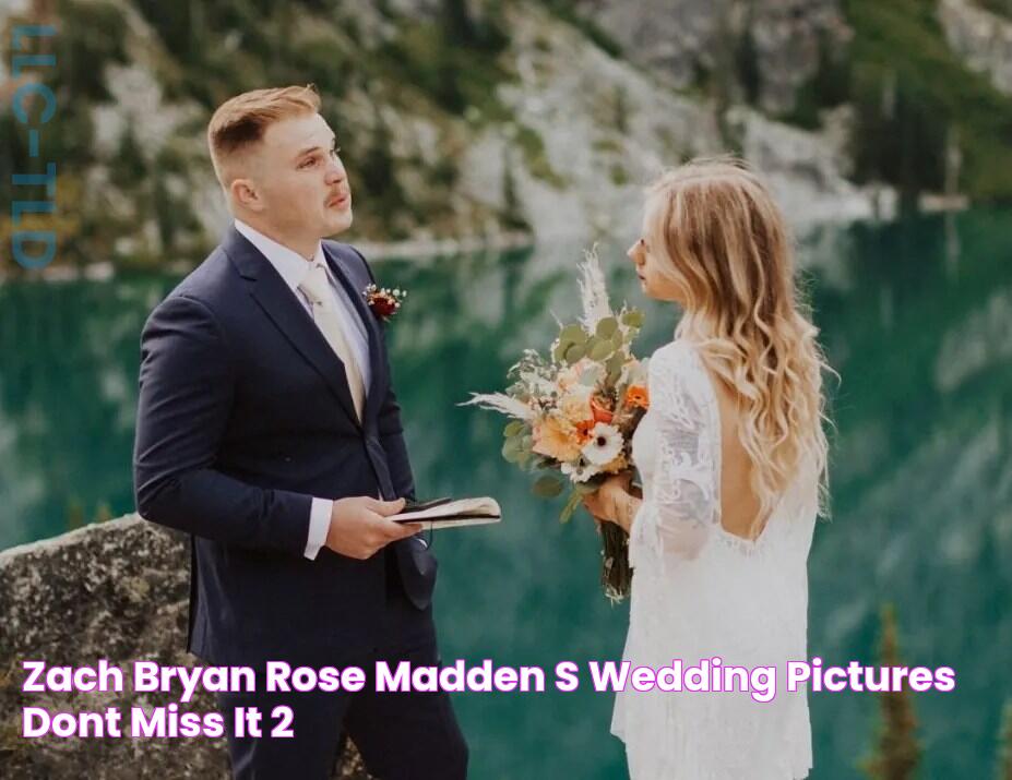 Zach Bryan Rose Madden's Wedding Pictures! Dont Miss It!