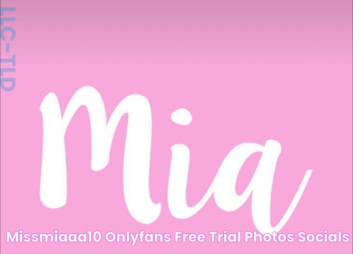 missmiaaa10 OnlyFans Free Trial Photos Socials