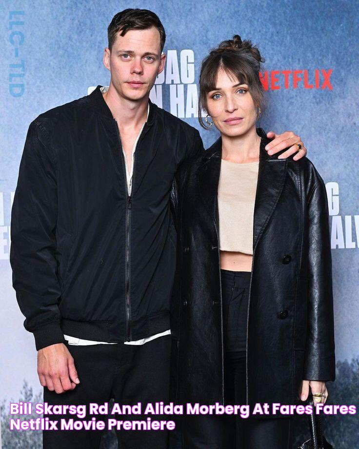 Bill Skarsgård and Alida Morberg at Fares Fares Netflix Movie Premiere