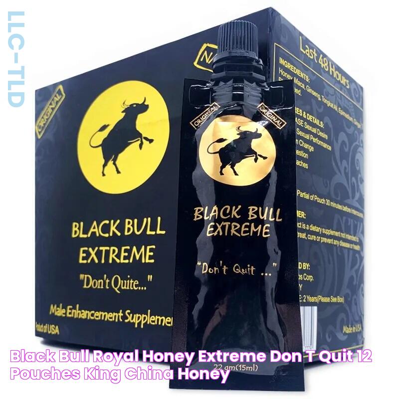 Black Bull Royal Honey Extreme Don′t Quit 12 Pouches King China Honey