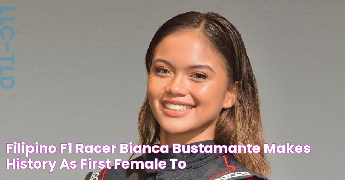 Filipino F1 racer Bianca Bustamante makes history as first female to