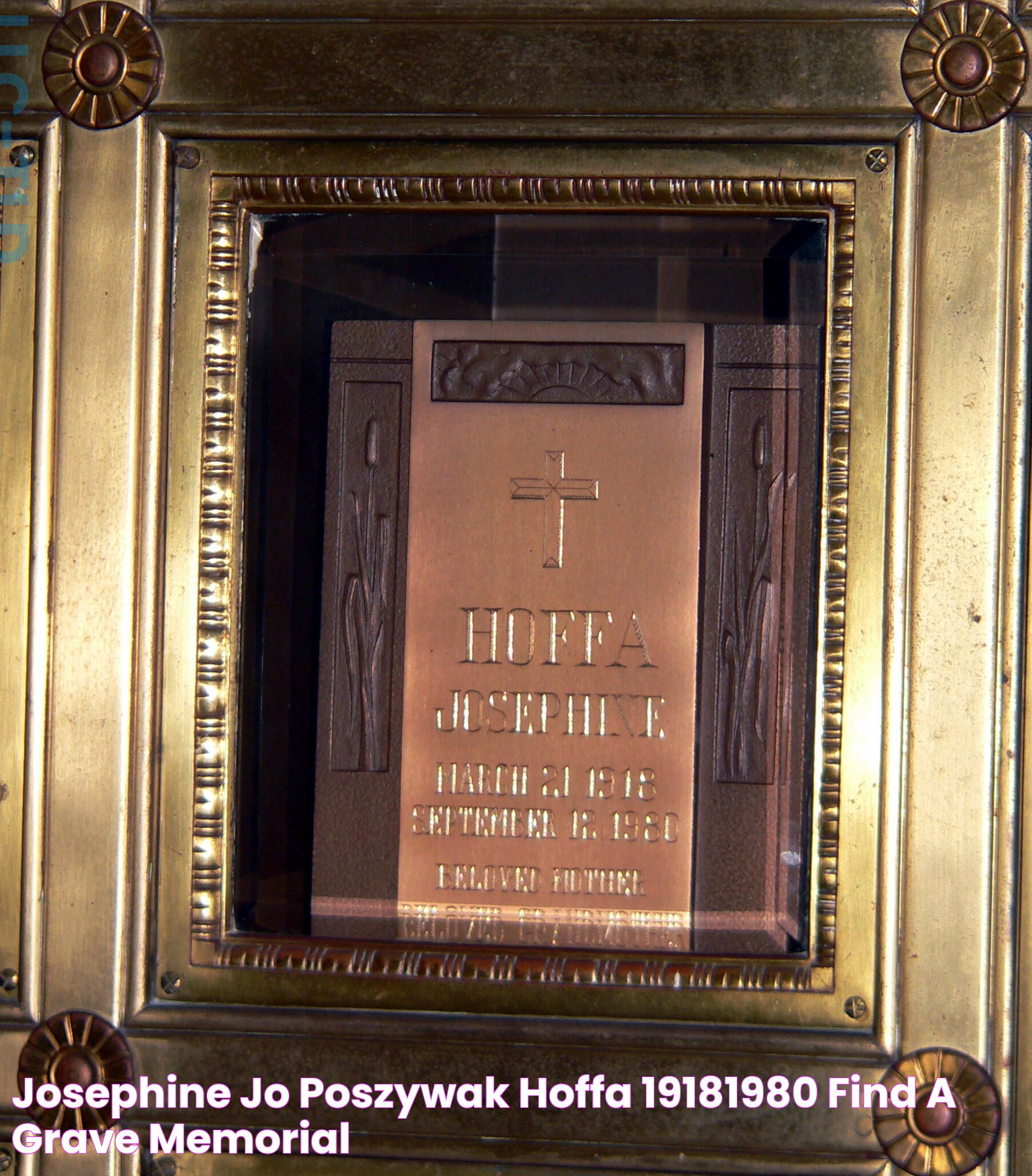 Josephine “Jo” Poszywak Hoffa (19181980) Find a Grave Memorial