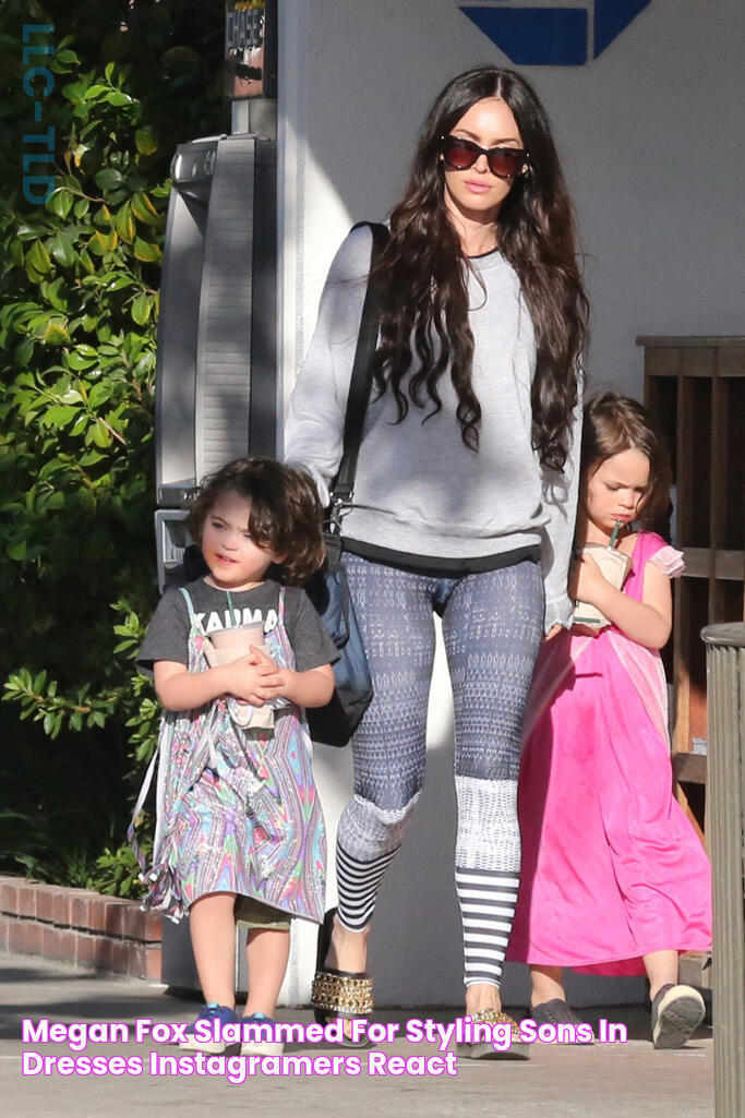 Megan Fox Slammed for Styling Sons in Dresses — Instagramers React