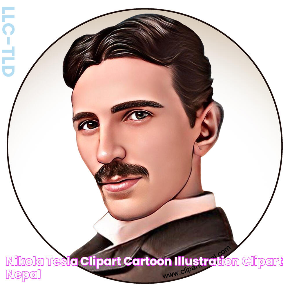 Nikola Tesla clipart cartoon illustration Clipart Nepal