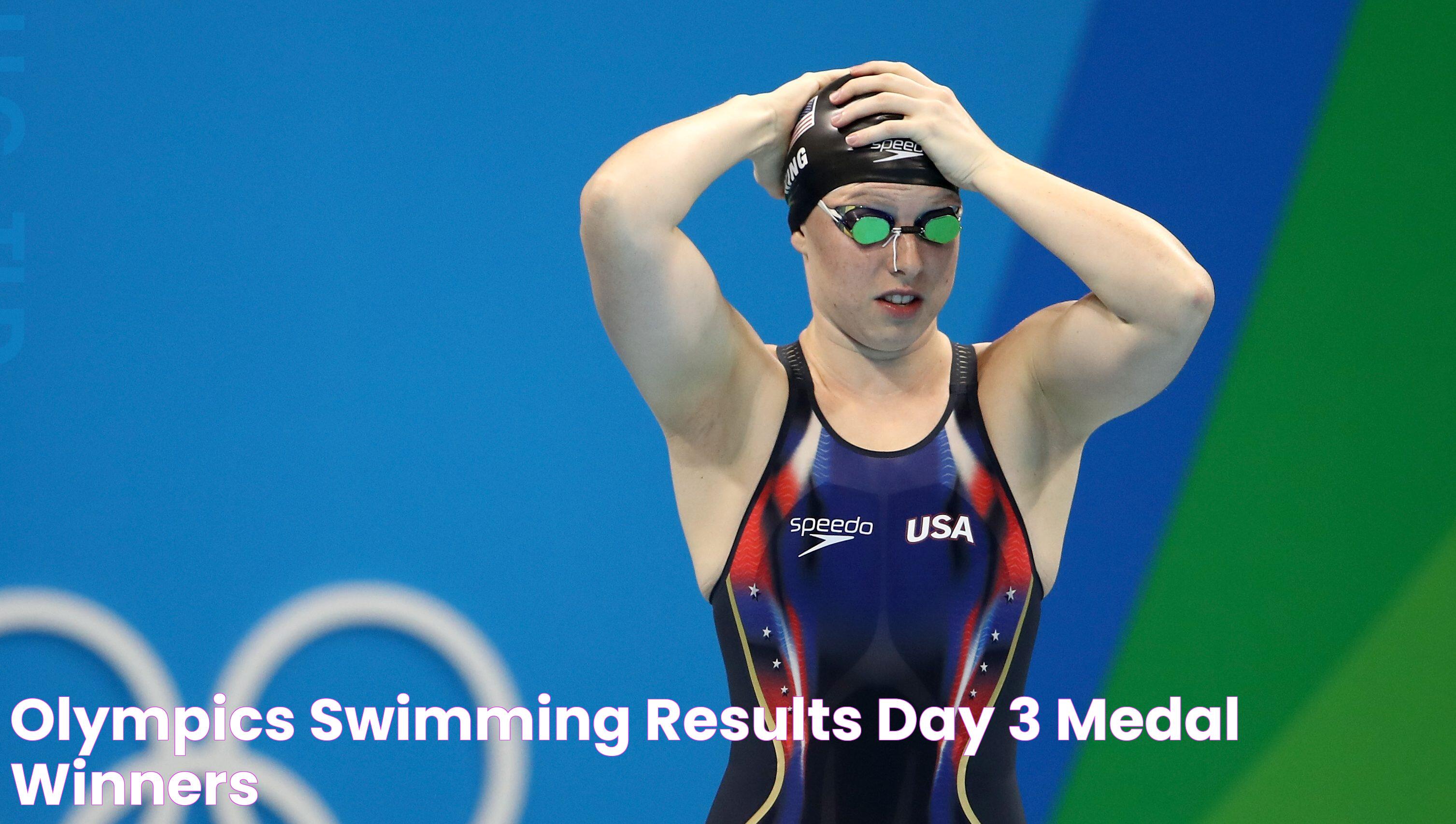 Olympics Swimming Results Day 3 Medal Winners