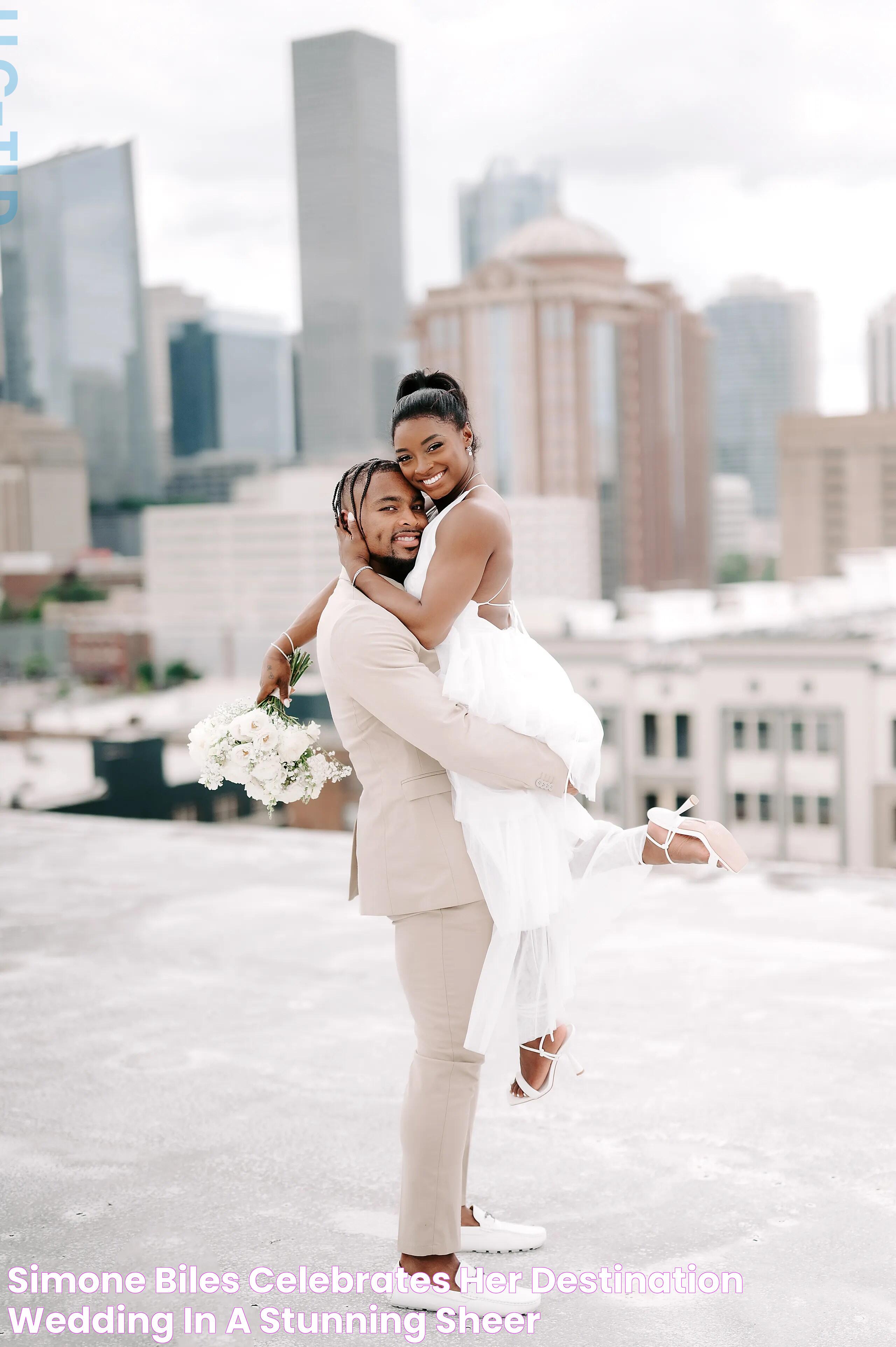 Simone Biles Celebrates Her Destination Wedding in a Stunning Sheer