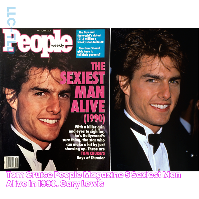 Tom Cruise, People Magazine's "Sexiest Man Alive" in 1990. © Gary Lewis