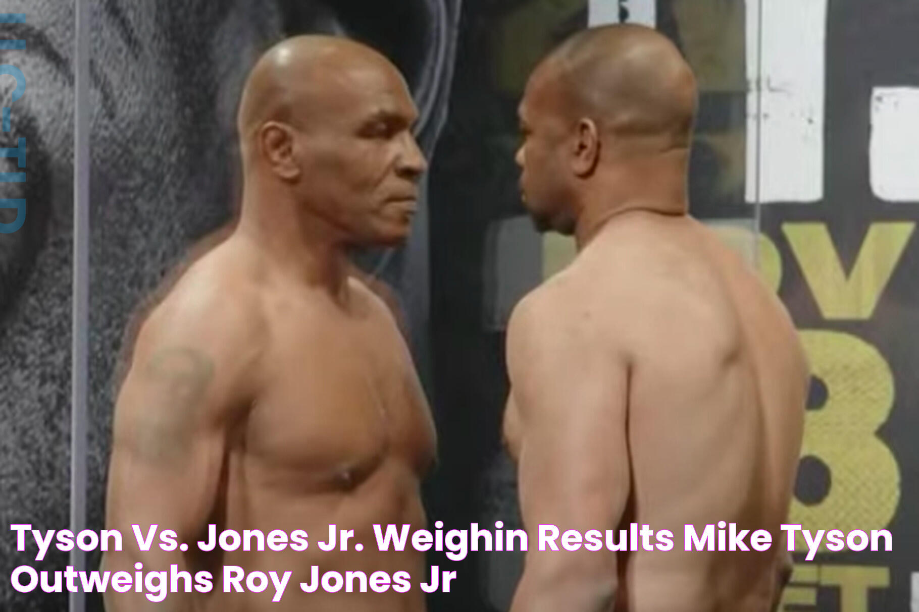 Tyson vs. Jones Jr. weighin results Mike Tyson outweighs Roy Jones Jr