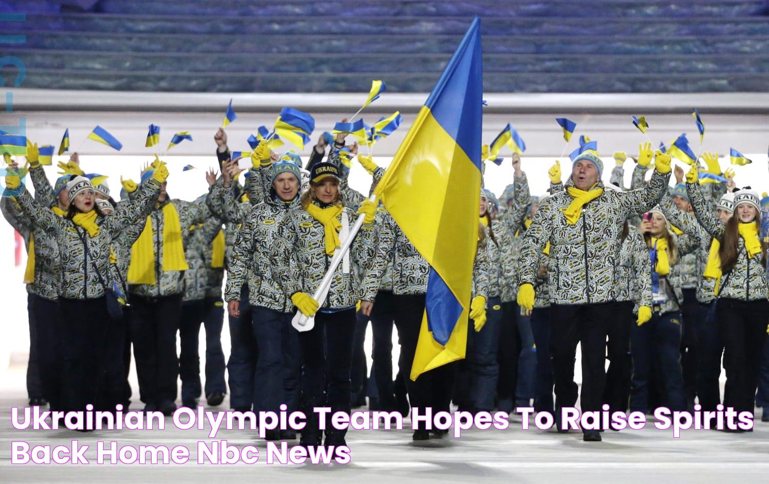 Ukrainian Olympic Team Hopes to 'Raise Spirits' Back Home NBC News