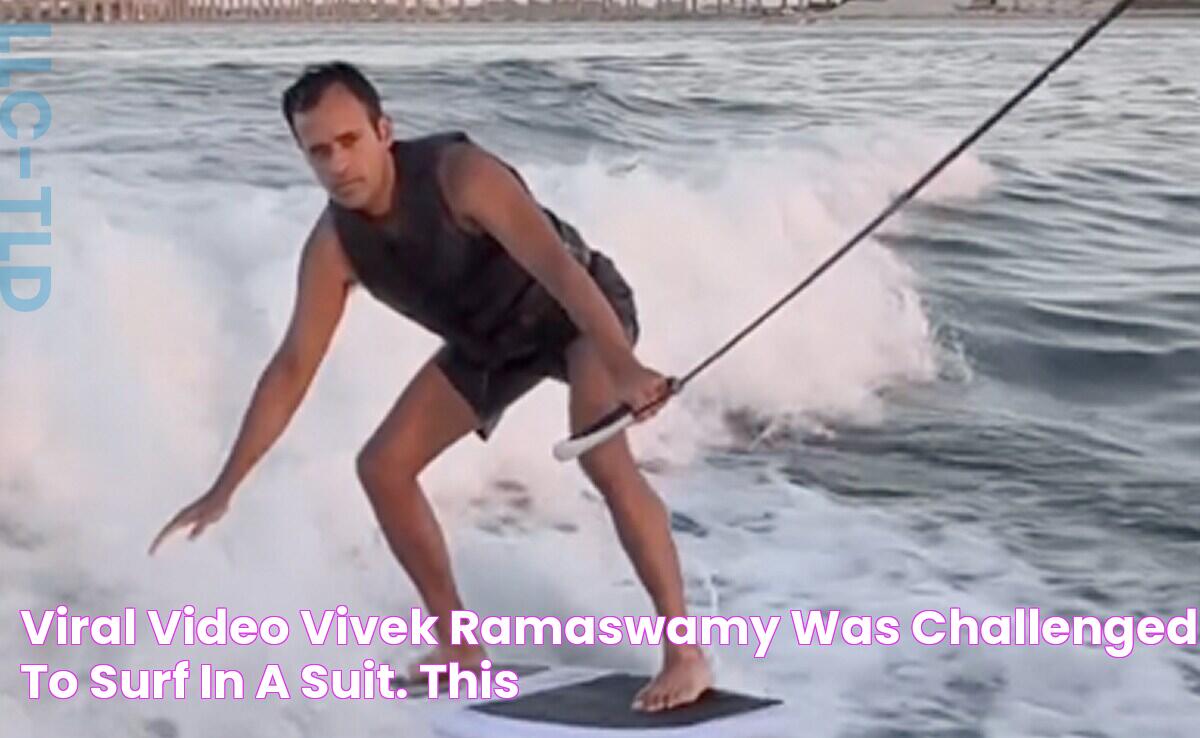 Viral Video Vivek Ramaswamy Was Challenged To Surf In A Suit. This