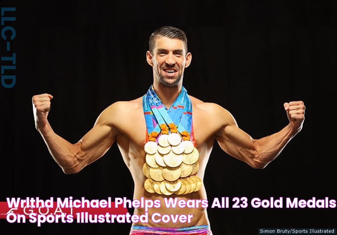 WRLTHD Michael Phelps Wears All 23 Gold Medals on Sports Illustrated Cover