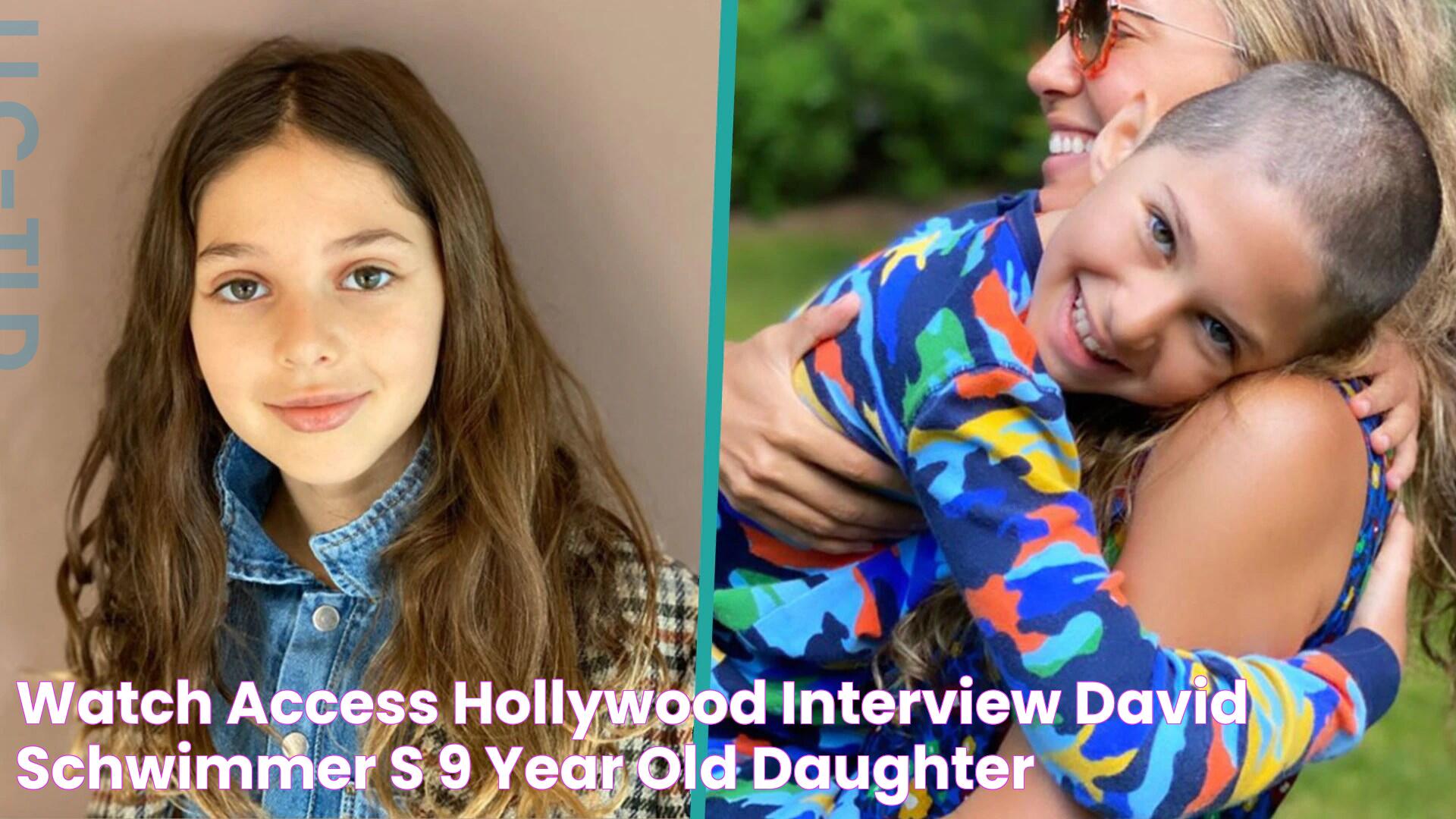 Watch Access Hollywood Interview David Schwimmer’s 9 Year Old Daughter