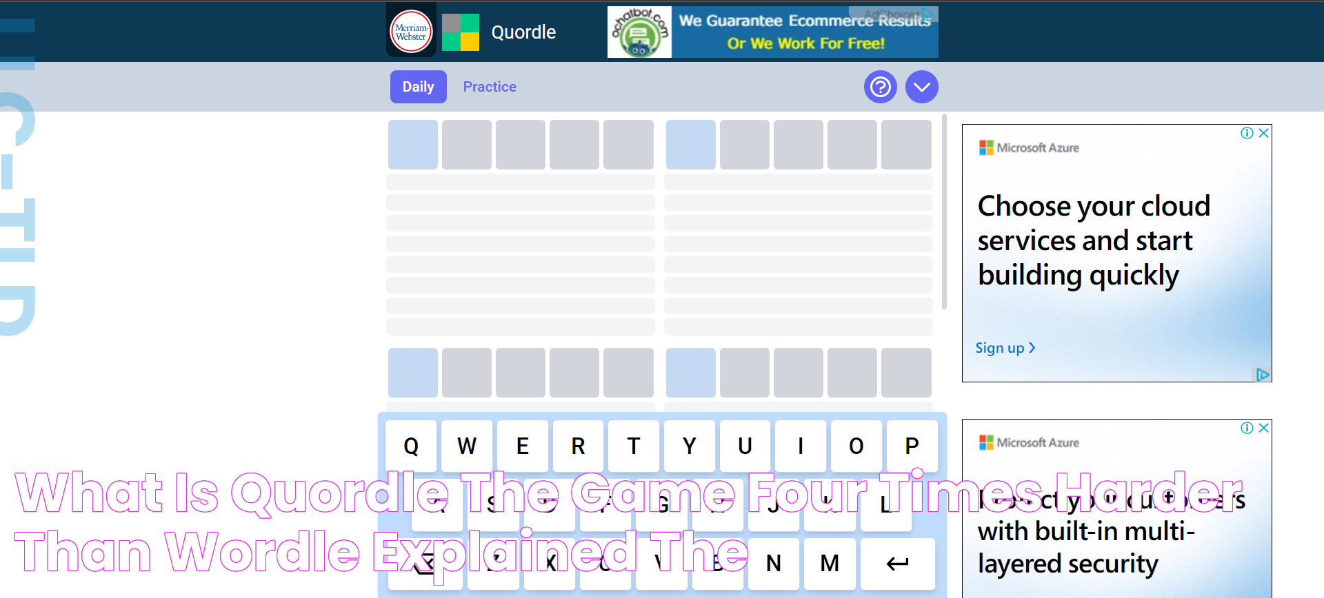 What is Quordle? The game four times harder than Wordle explained The