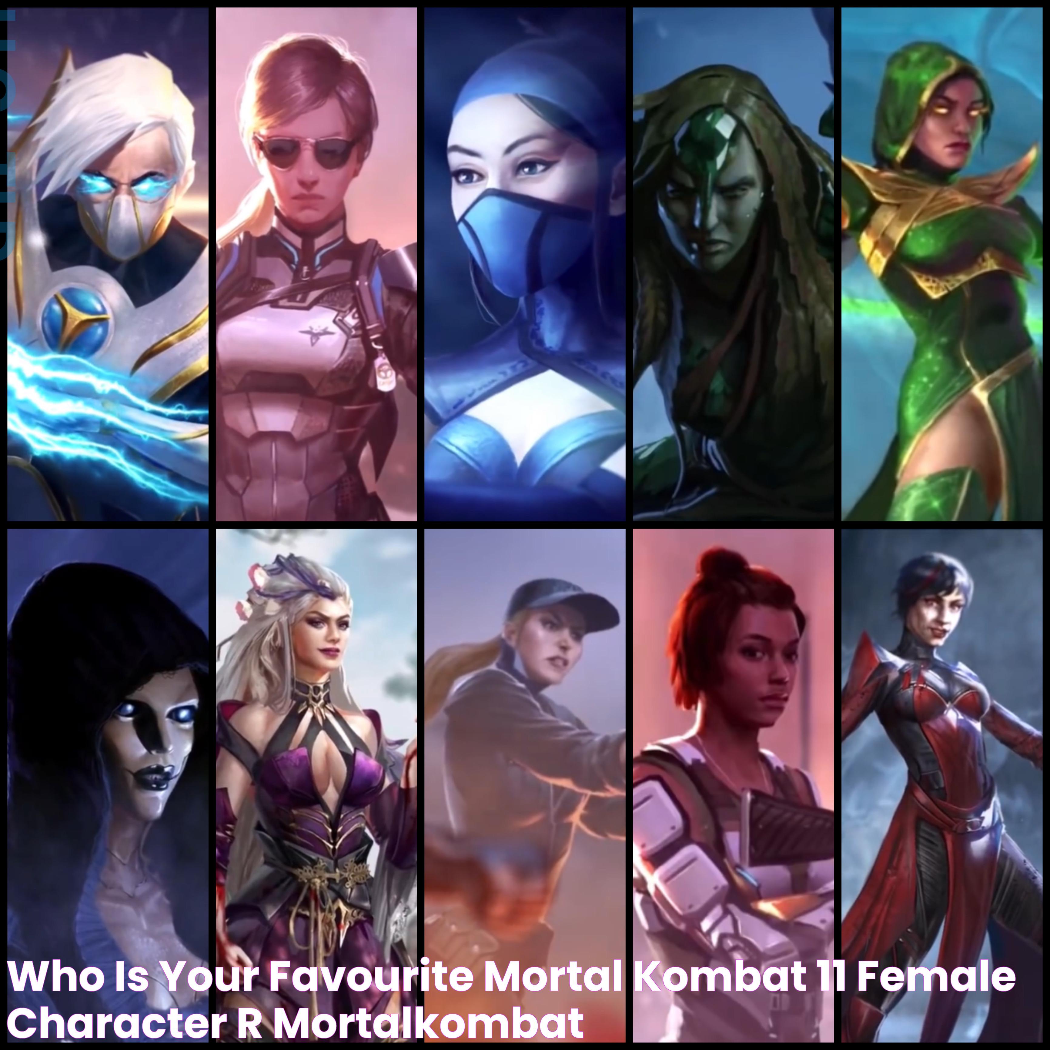 Who is your favourite Mortal Kombat 11 female character? r/MortalKombat