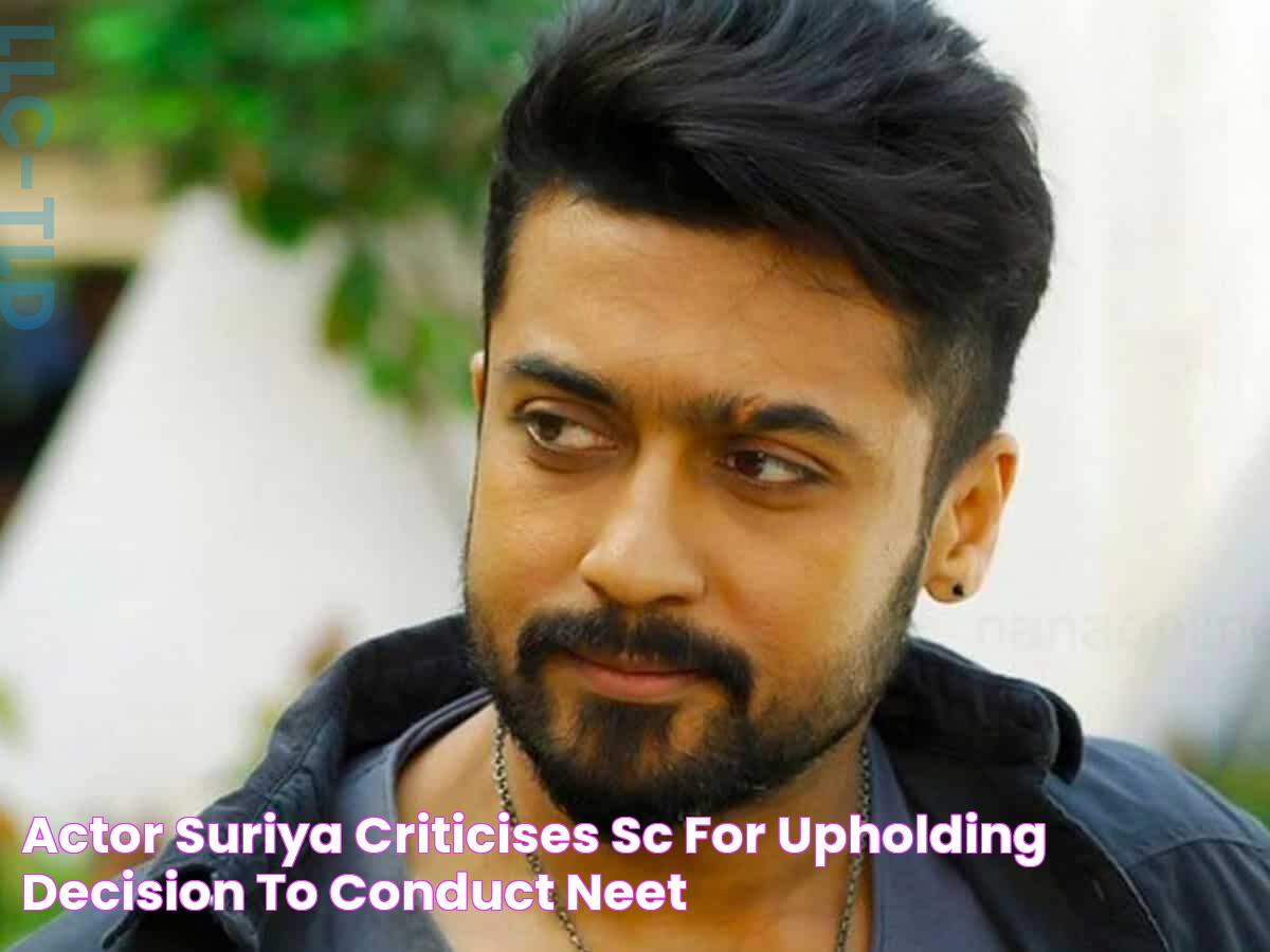 Actor Suriya criticises SC for upholding decision to conduct NEET