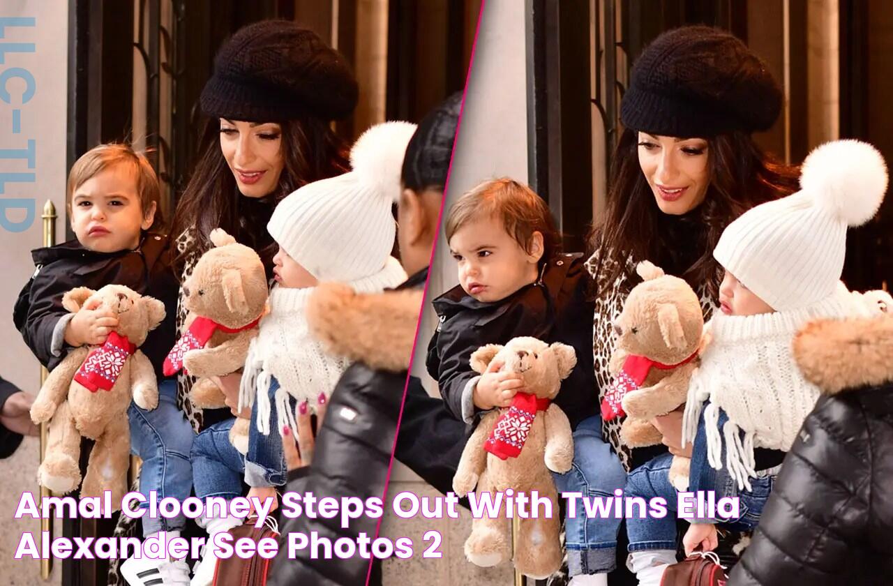 Amal Clooney Steps Out With Twins Ella & Alexander — See Photos