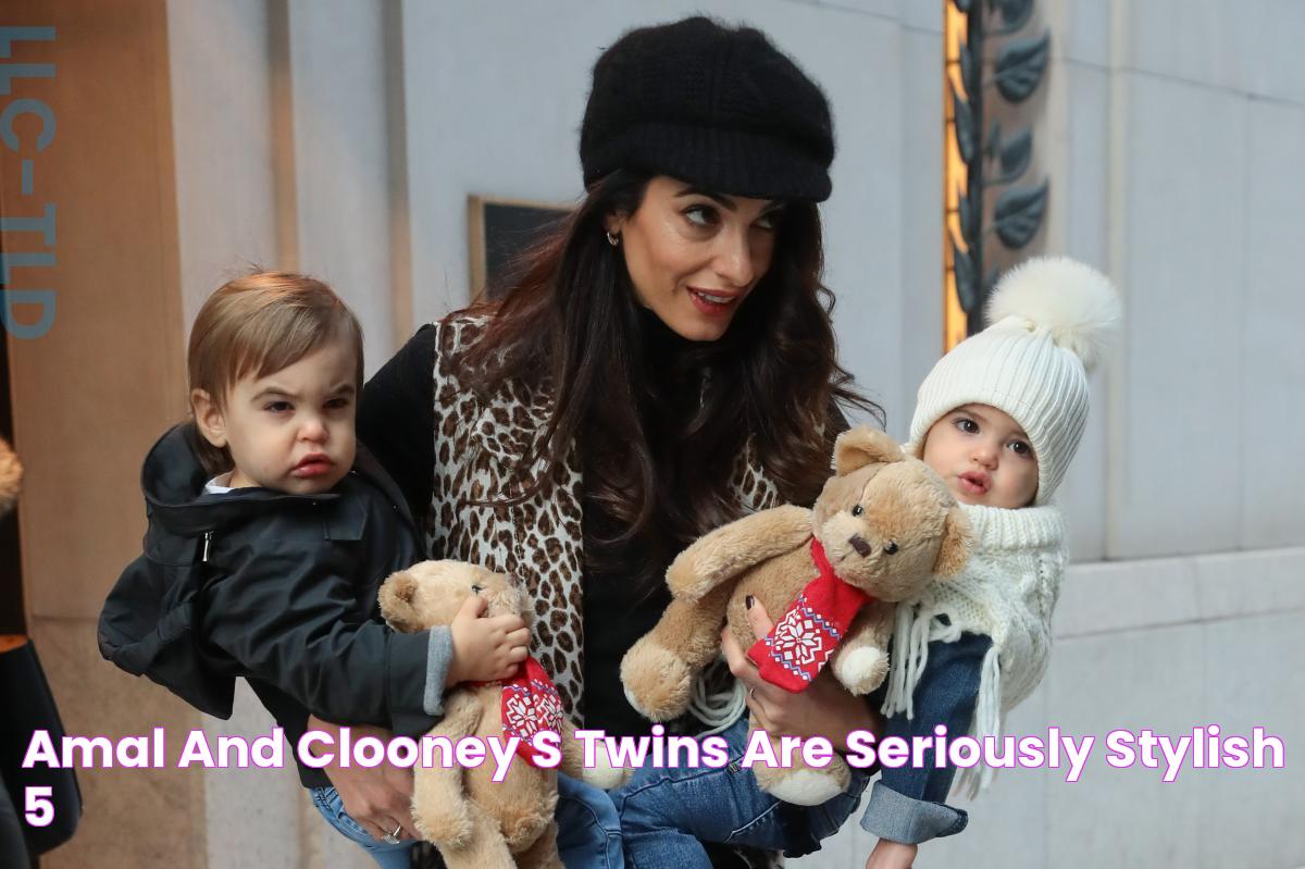 Amal and Clooney's twins are seriously stylish