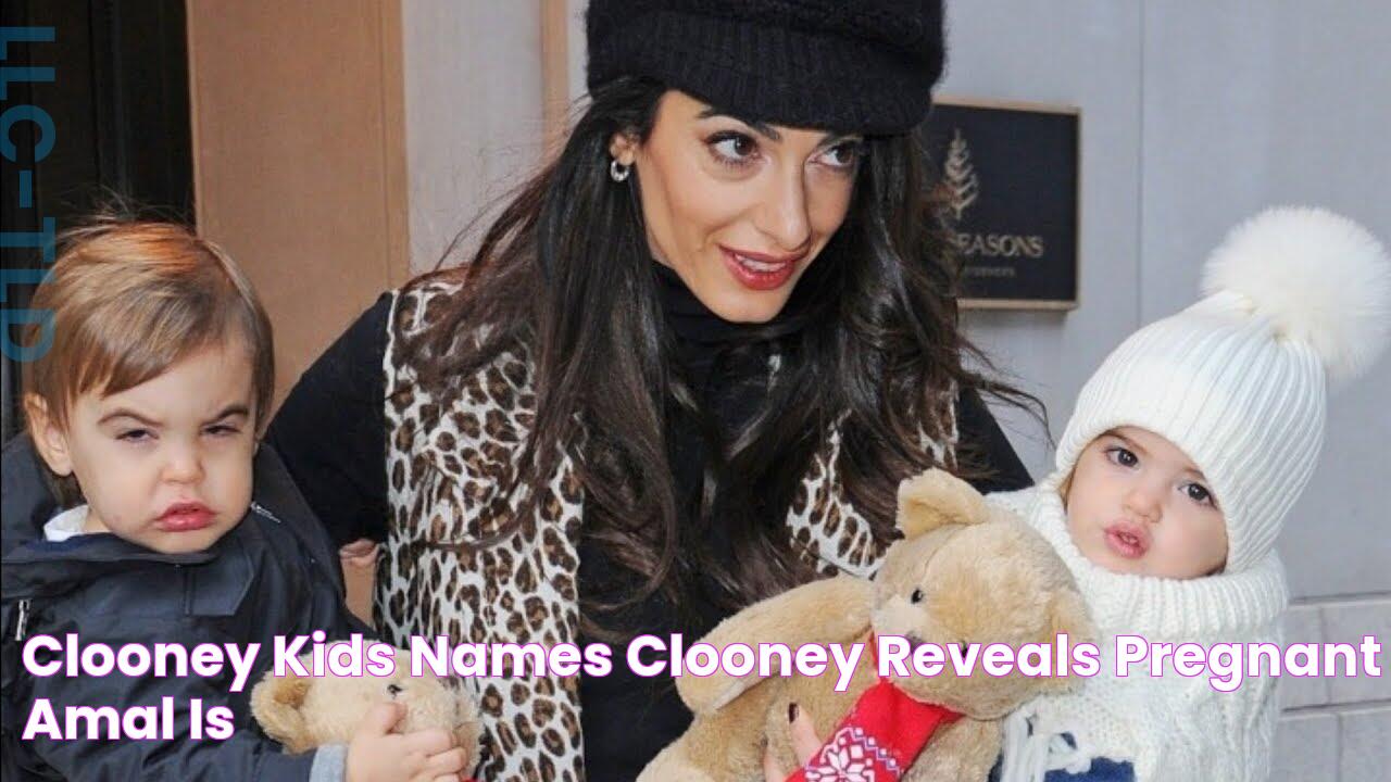 Clooney Kids Names Clooney Reveals Pregnant Amal Is