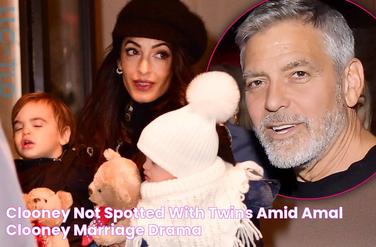 Clooney Not Spotted With Twins Amid Amal Clooney Marriage Drama