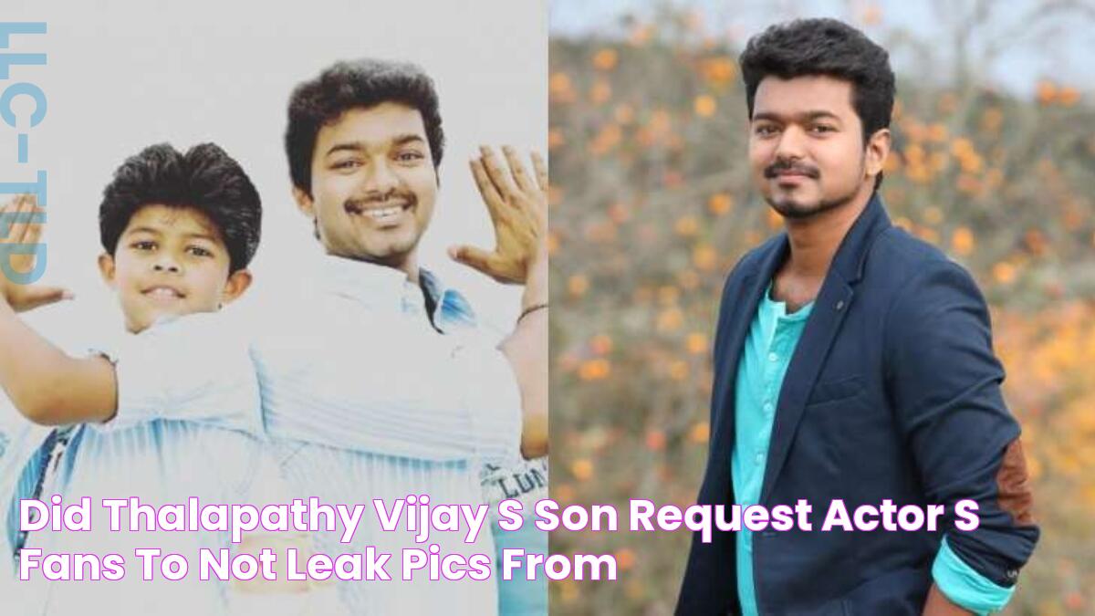 Did Thalapathy Vijay's son request actor's fans to not leak pics from